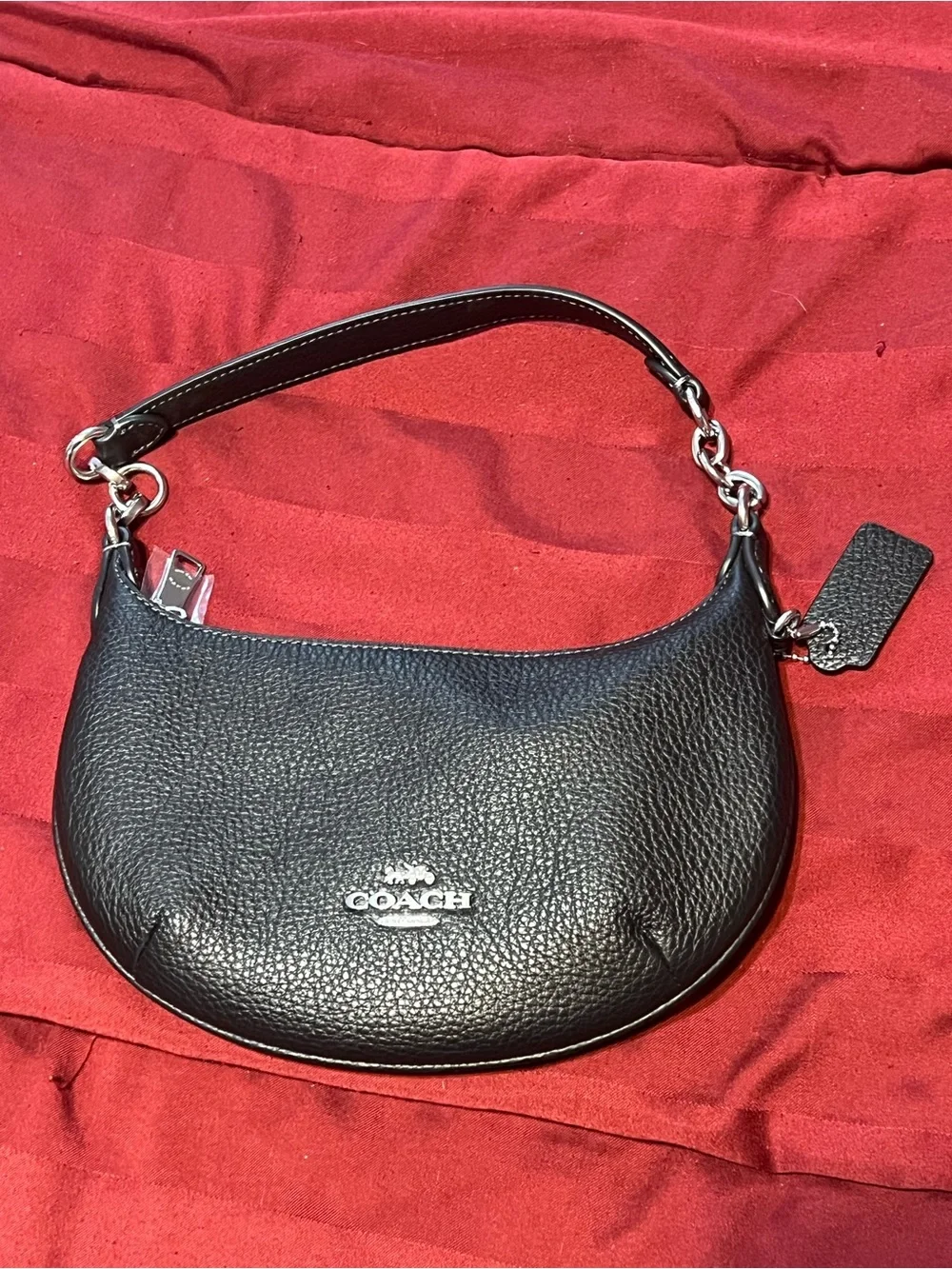Coach pebbled shoulder bag